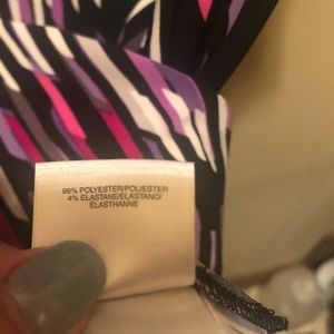 Short sleeve cowl neck blouse for office size L